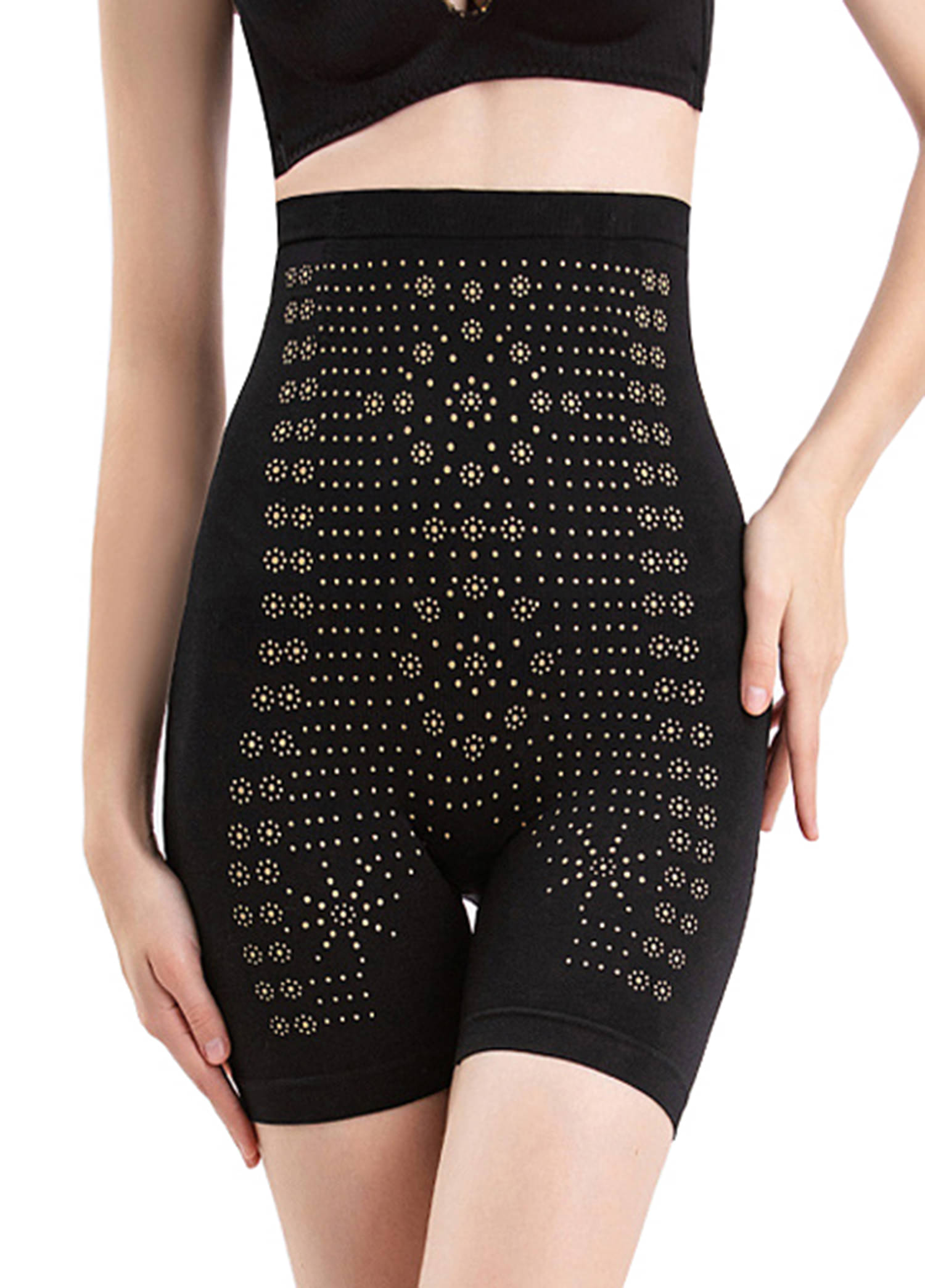 Dealseven Fashion Women Cotton Tummy & Thigh Shaper ( Black ) Dealseven Fashion Women Cotton Tummy & Thigh Shaper ( Black )