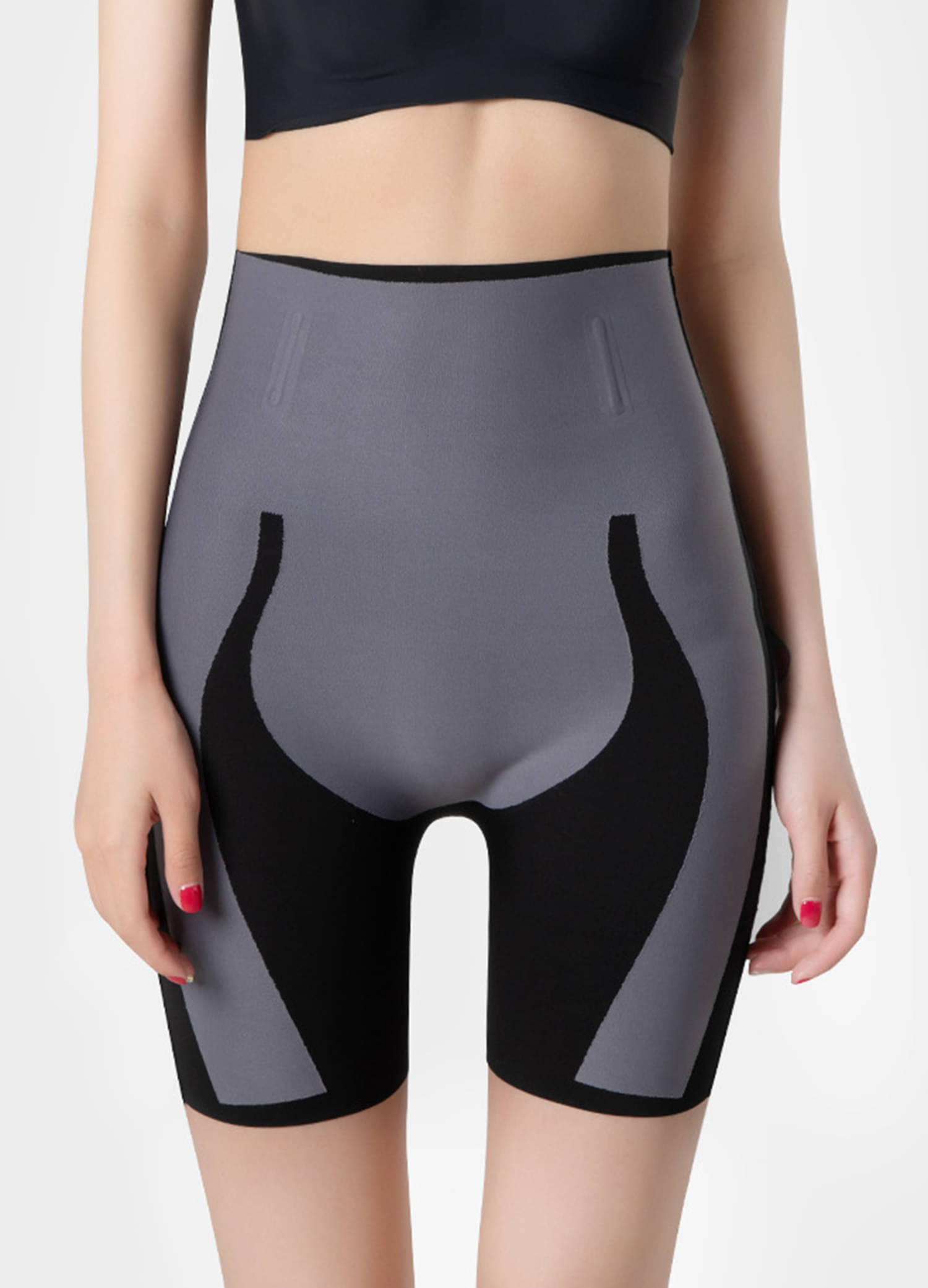     			Dealseven Fashion Women Cotton Tummy & Thigh Shaper ( Black )