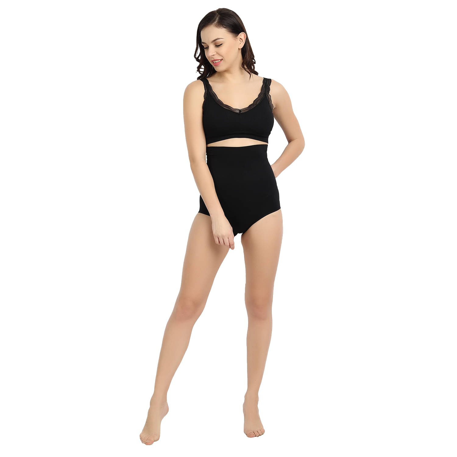     			Dealseven Fashion Women Cotton Tummy Shaper ( Black )