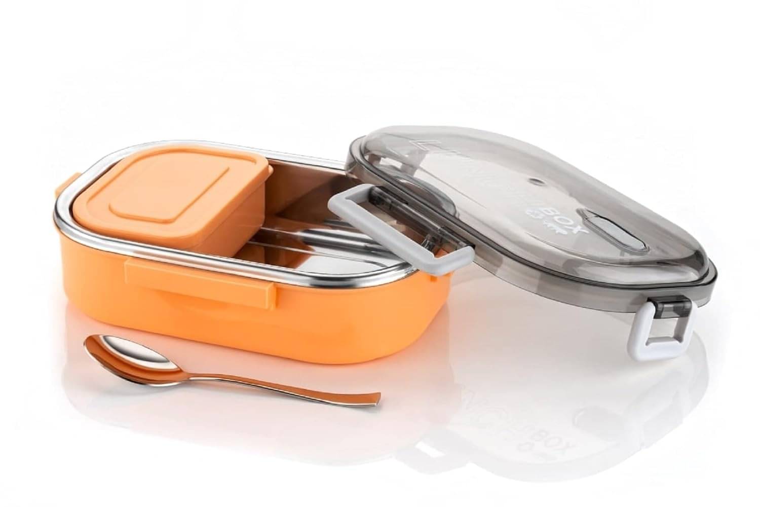 Dreamy Delights Compact Lunch Box Airtight Lid Stainless Steel Lunch Box 1 - Container ( Pack of 1 ) Dreamy Delights Compact Lunch Box Airtight Lid Stainless Steel Lunch Box 1 - Container ( Pack of 1 )