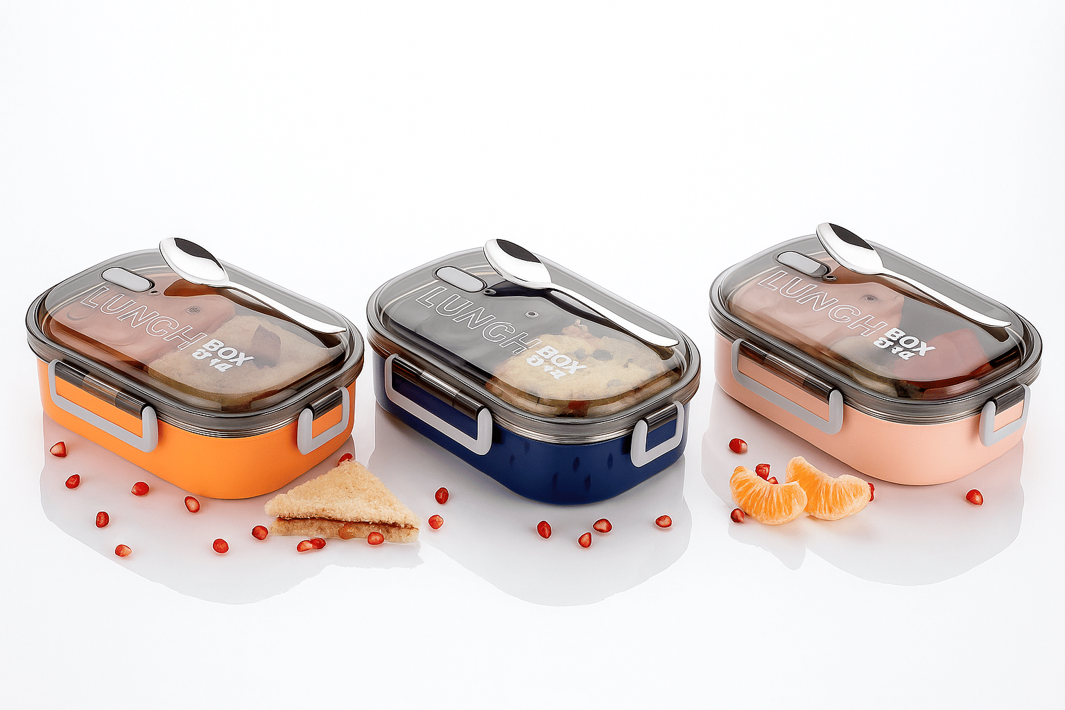     			Dreamy Delights Portable Lunch Container Stainless Steel Lunch Box 1 - Container ( Pack of 1 )