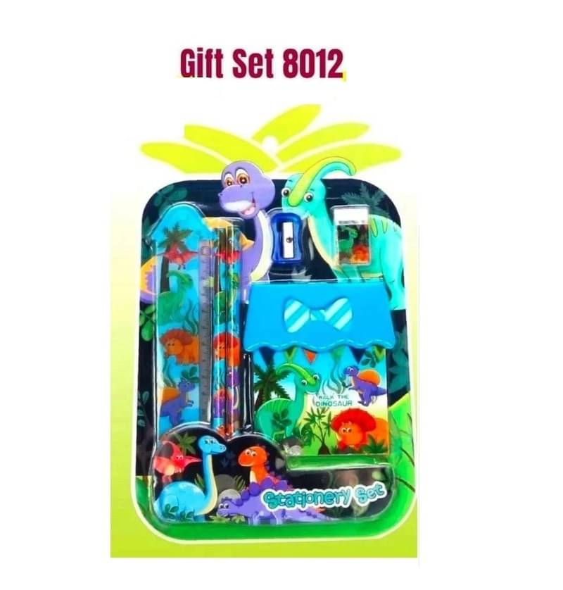     			Eclet Set 1 New Cartoon School Stationery Kit Set for Boys/Girls Kids Pencil Eraser Scale,Sharpener Birthday Return Gift for Children Any Random Design will Send Art Plastic Pencil Box  (Set of 1, Multicolor)