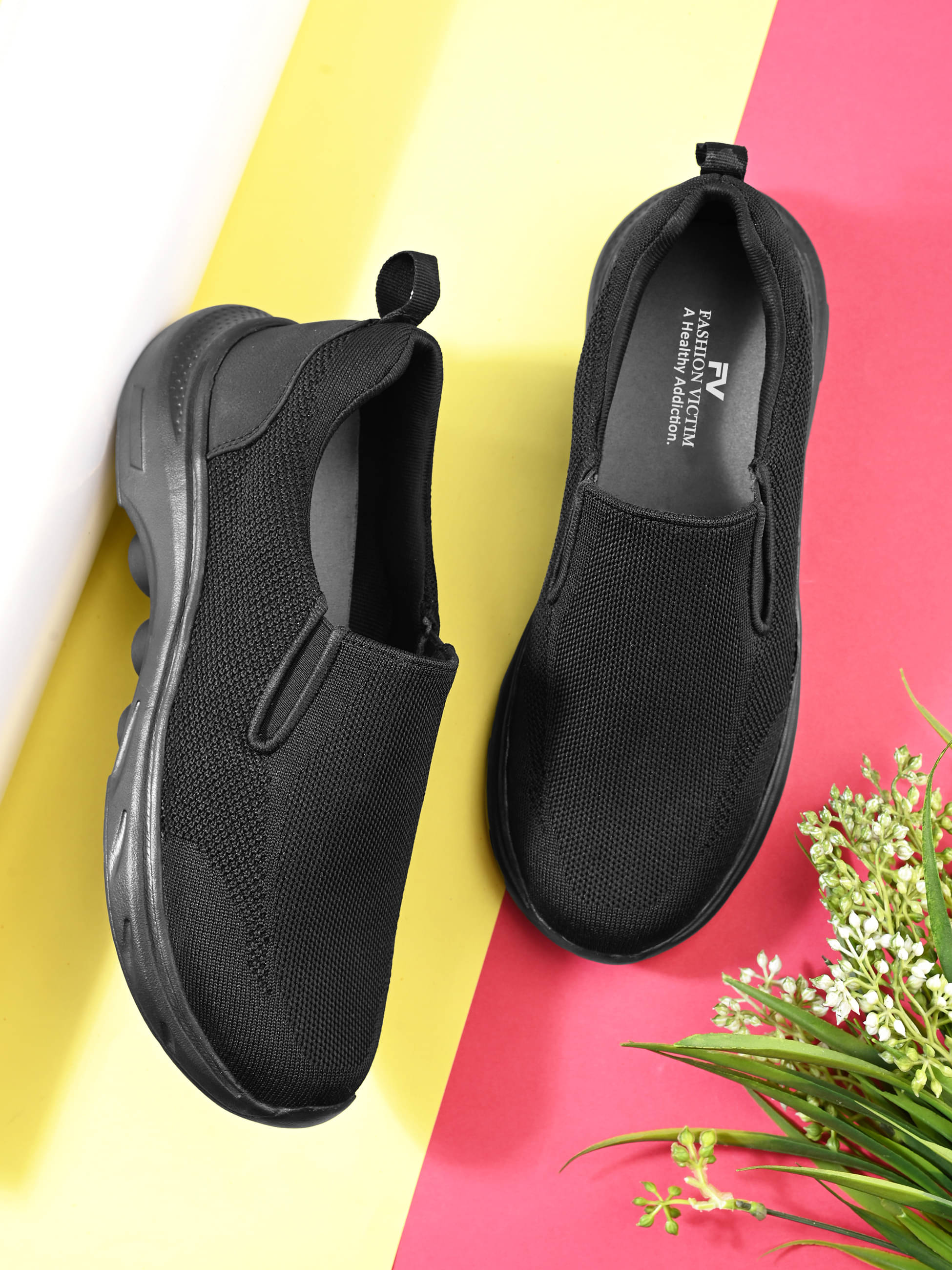     			Fashion Victim Black Men's Slip-on Shoes