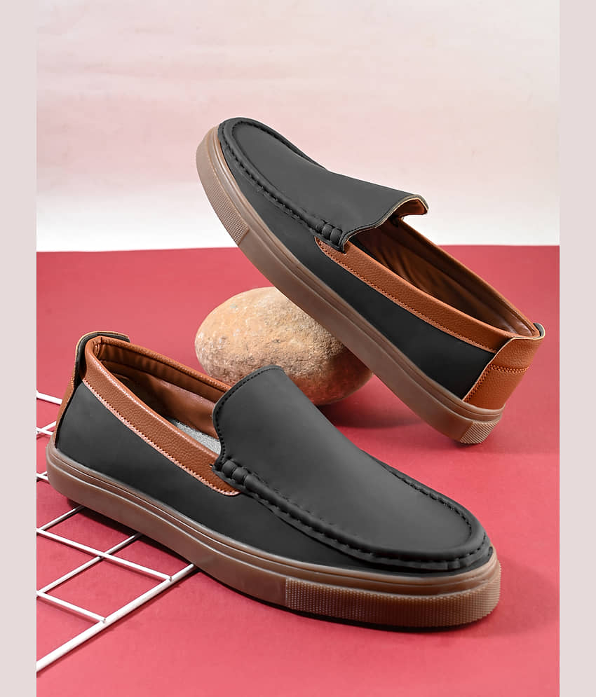 Fashion Victim Black Men's Slip on Shoes - Formal Shoes | Buy online on ZillyBuy