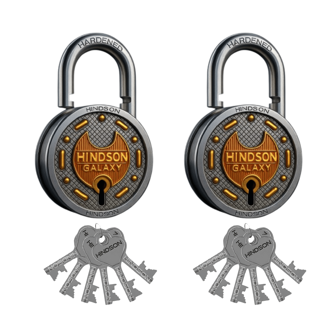 HINDSON Galaxy 65mm Lock with 6 keys Pack of 2 HINDSON Galaxy 65mm Lock with 6 keys Pack of 2
