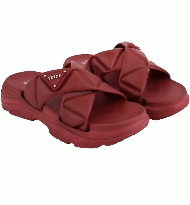     			Heliz Amiro Maroon Women's Slide Flip Flop