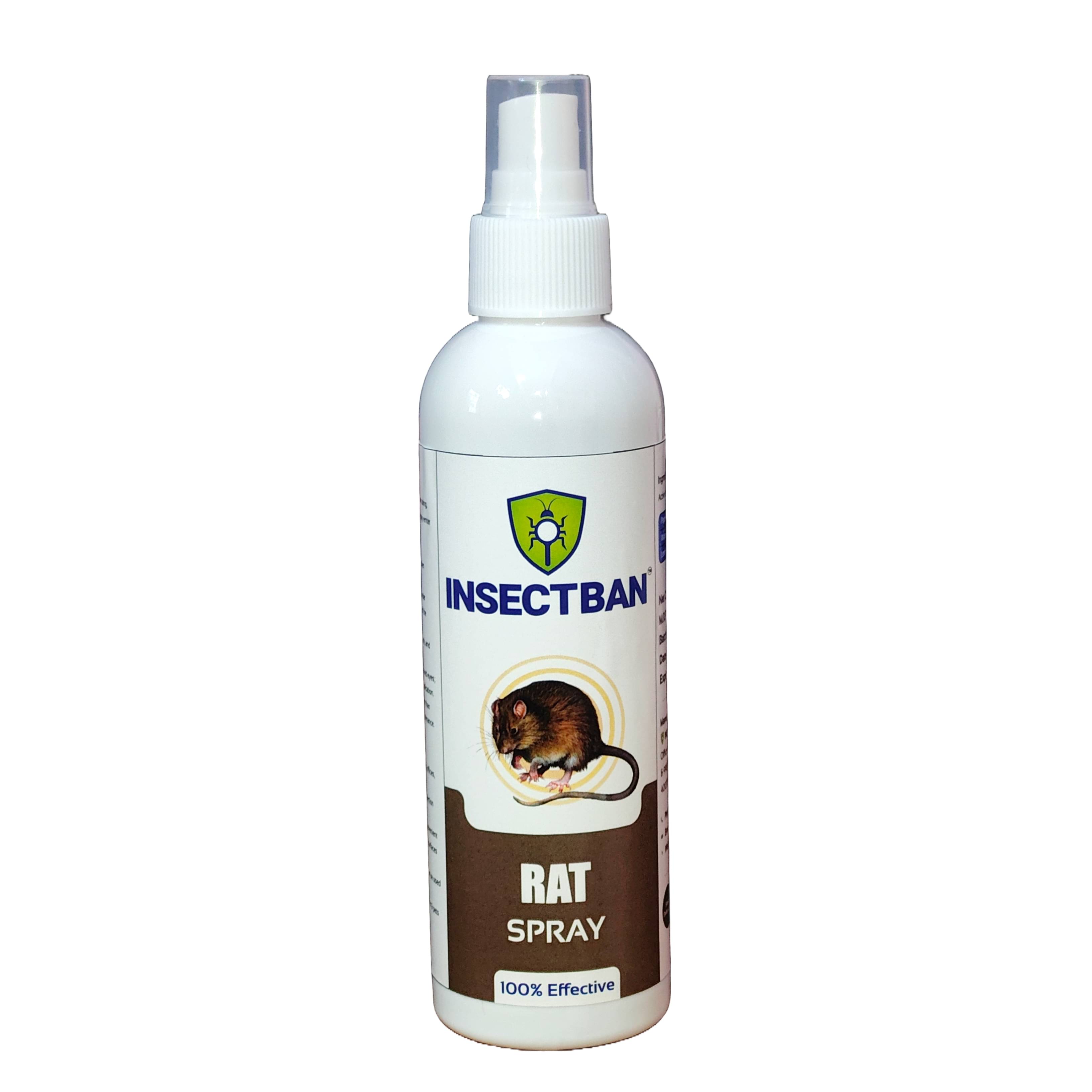    			INSECTBAN Rat spray for home,cars,car engine,cars wires,bikes |100% Gas Free |Indoor | Outdoor | Protects cables & wires with Refreshing Fragrance | Repellent - 200ml