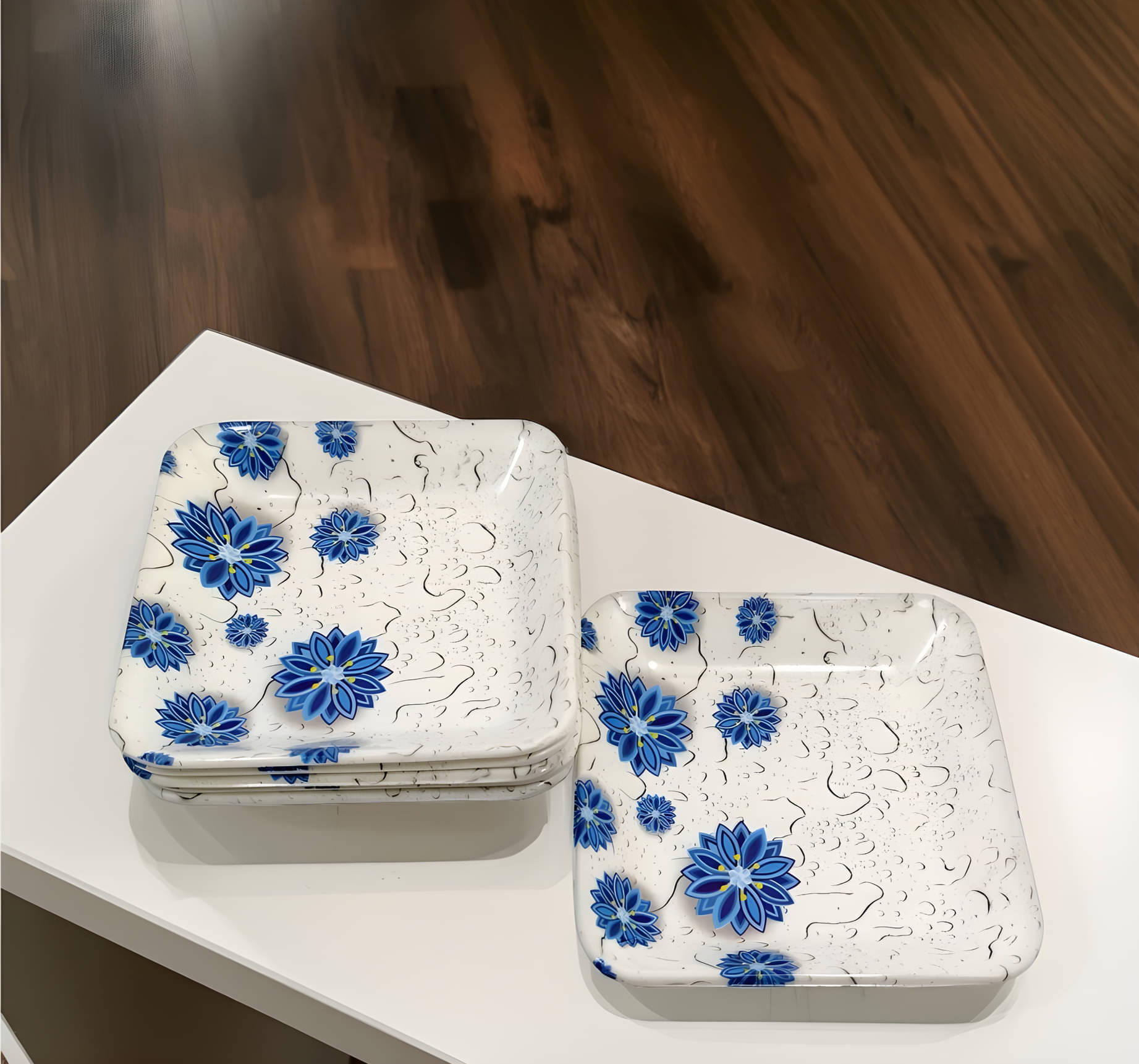     			Inpro 6 Pcs Melamine Multi Color Quarter Plate