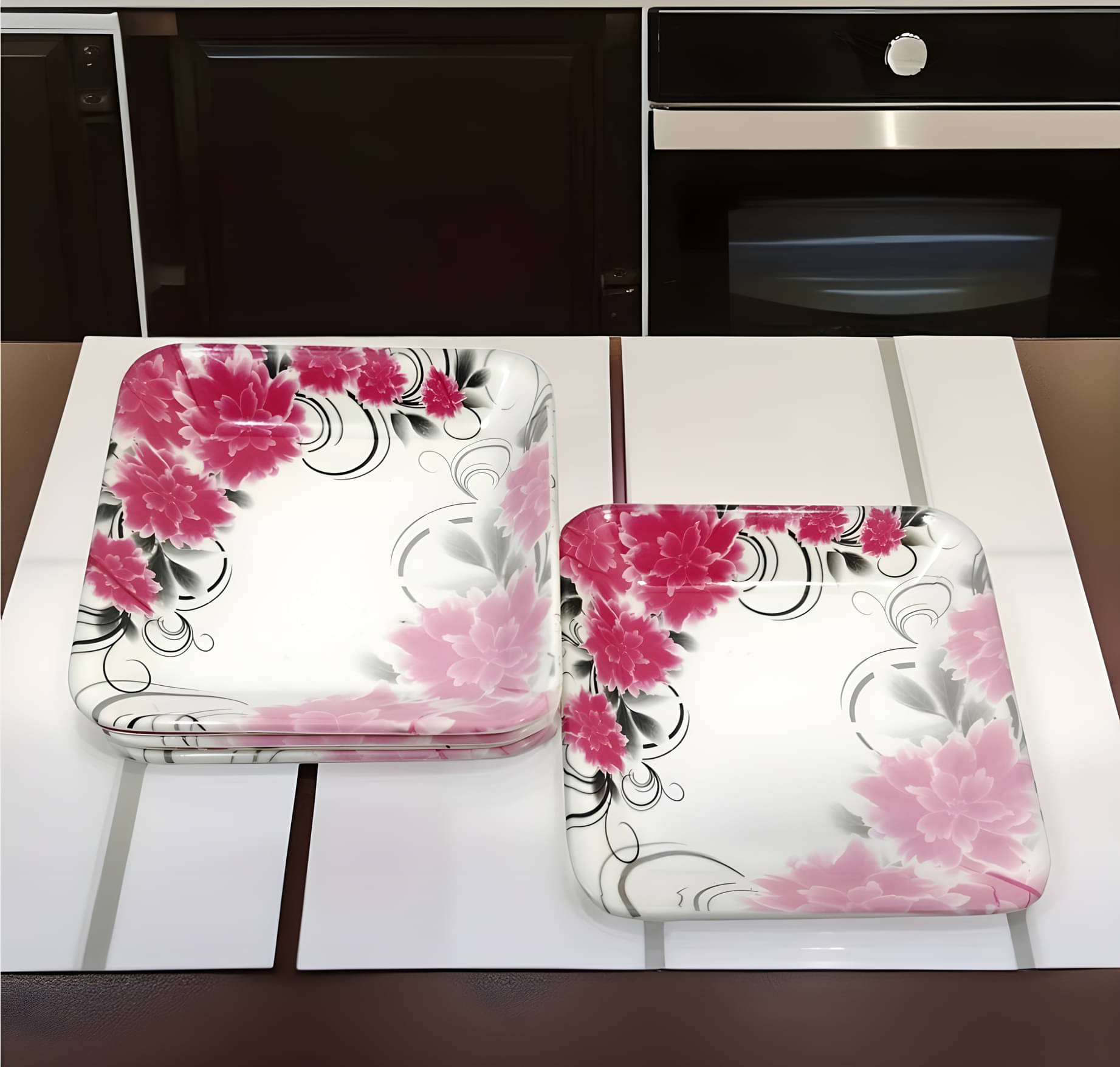     			Inpro 6 Pcs Melamine Multi Color Quarter Plate