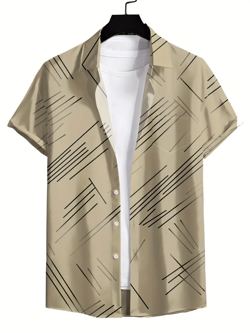 KAPDAX Cotton Flex Regular Fit Printed Half Sleeves Men's Casual Shirt - Beige ( Pack of 1 ) KAPDAX Cotton Flex Regular Fit Printed Half Sleeves Men's Casual Shirt - Beige ( Pack of 1 )