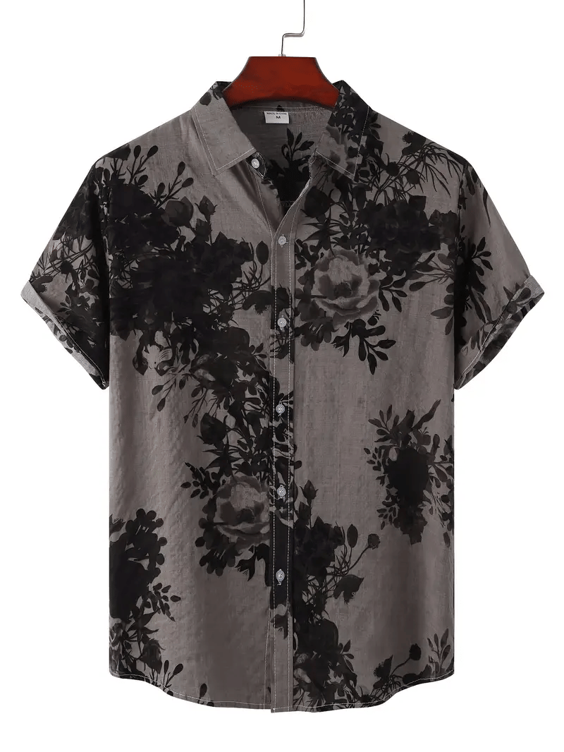 KAPDAX Cotton Flex Regular Fit Printed Half Sleeves Men's Casual Shirt - Grey ( Pack of 1 ) KAPDAX Cotton Flex Regular Fit Printed Half Sleeves Men's Casual Shirt - Grey ( Pack of 1 )