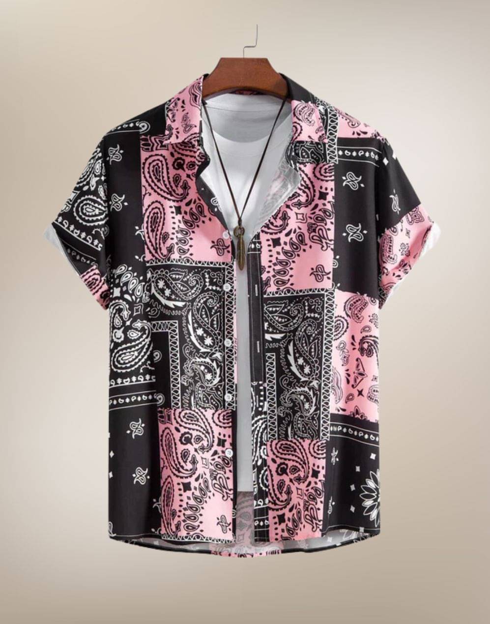 KAPDAX Cotton Flex Regular Fit Printed Half Sleeves Men's Casual Shirt - Black ( Pack of 1 ) KAPDAX Cotton Flex Regular Fit Printed Half Sleeves Men's Casual Shirt - Black ( Pack of 1 )