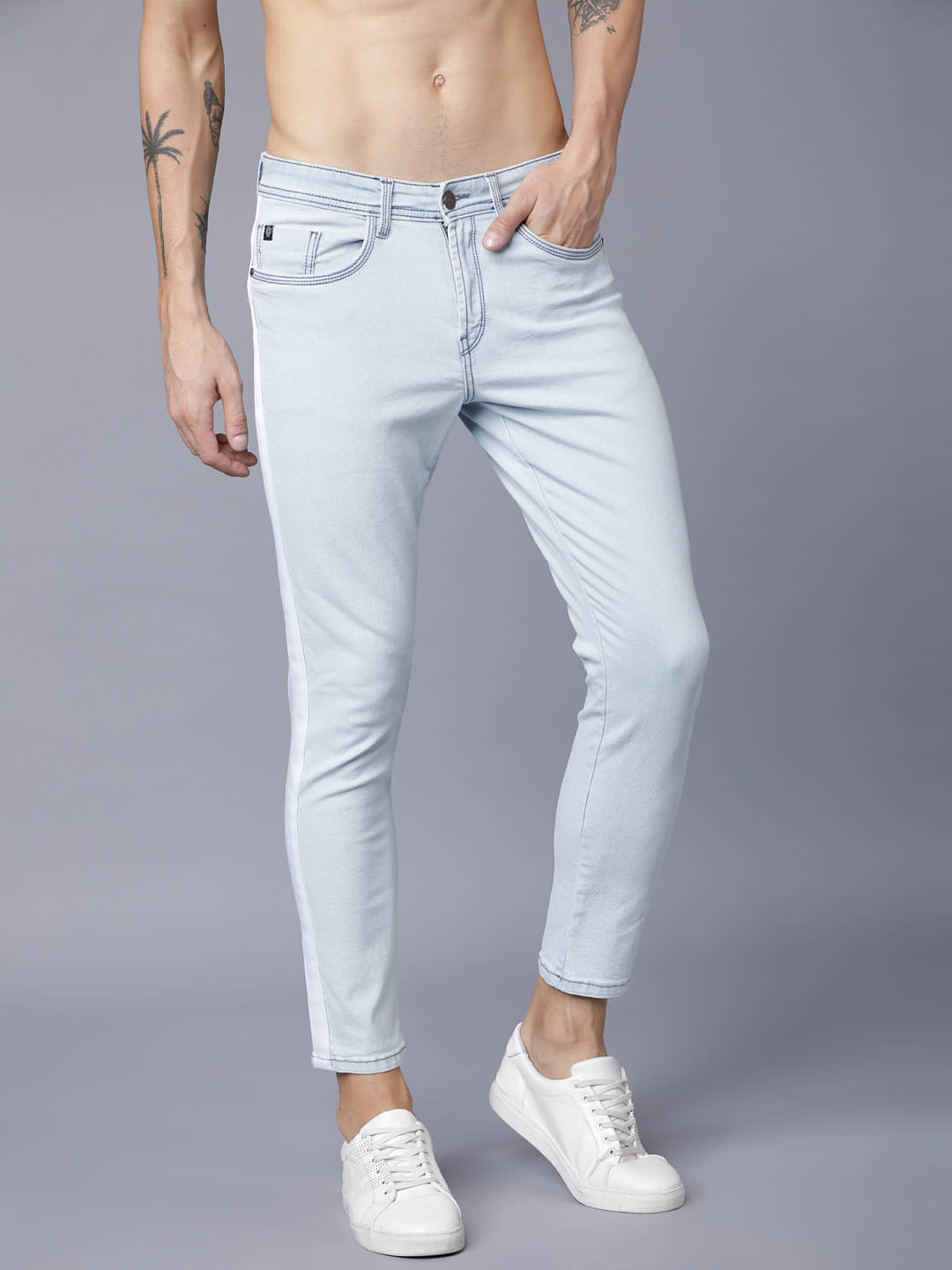 Locomotive Slim Fit Basic Men's Jeans - Light Blue ( Pack of 1 ) Locomotive Slim Fit Basic Men's Jeans - Light Blue ( Pack of 1 )
