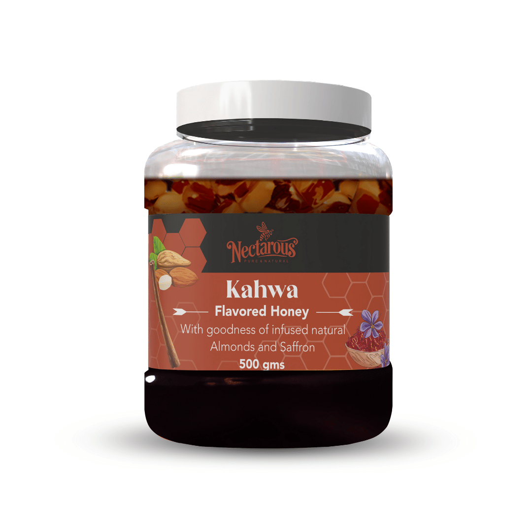 Nectarous Pure & Natural Multifloral Honey Almonds and Saffron 500 g Nectarous Pure & Natural Multifloral Honey Almonds and Saffron 500 g