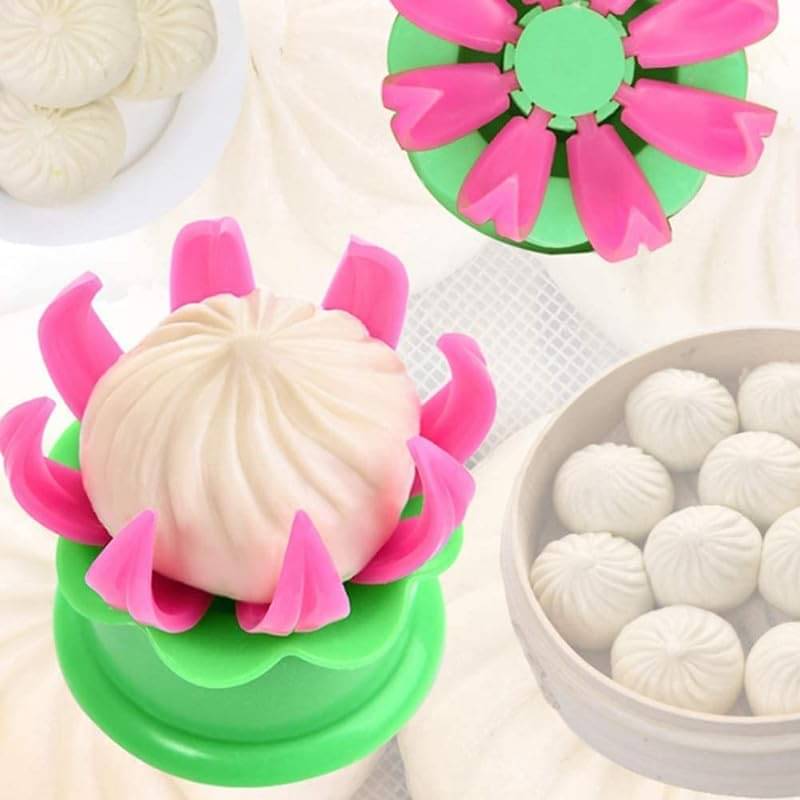 Plastic Momos Dumpling Maker Dough Press Mould Shapes Steamed Stuffed Bun Making Mold Cooking Tool Plastic Momos Dumpling Maker Dough Press Mould Shapes Steamed Stuffed Bun Making Mold Cooking Tool