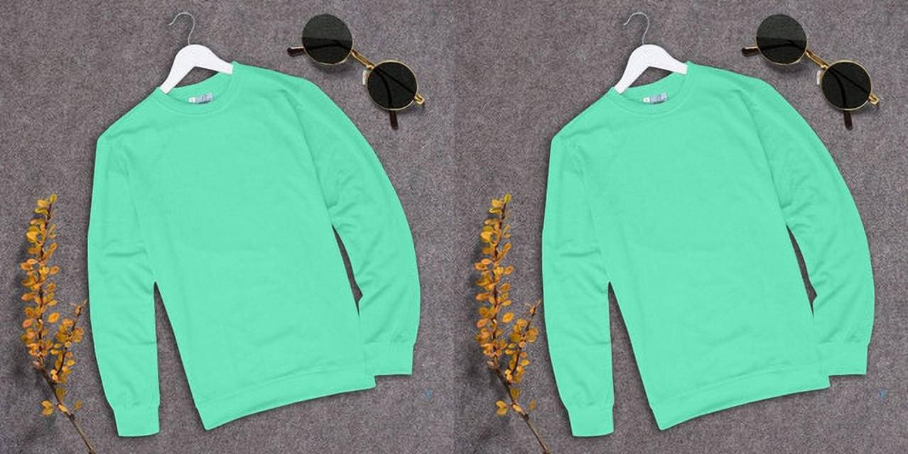     			RABBY Men Polyester Regular Fit Solid T-Shirt ( Light Green )
