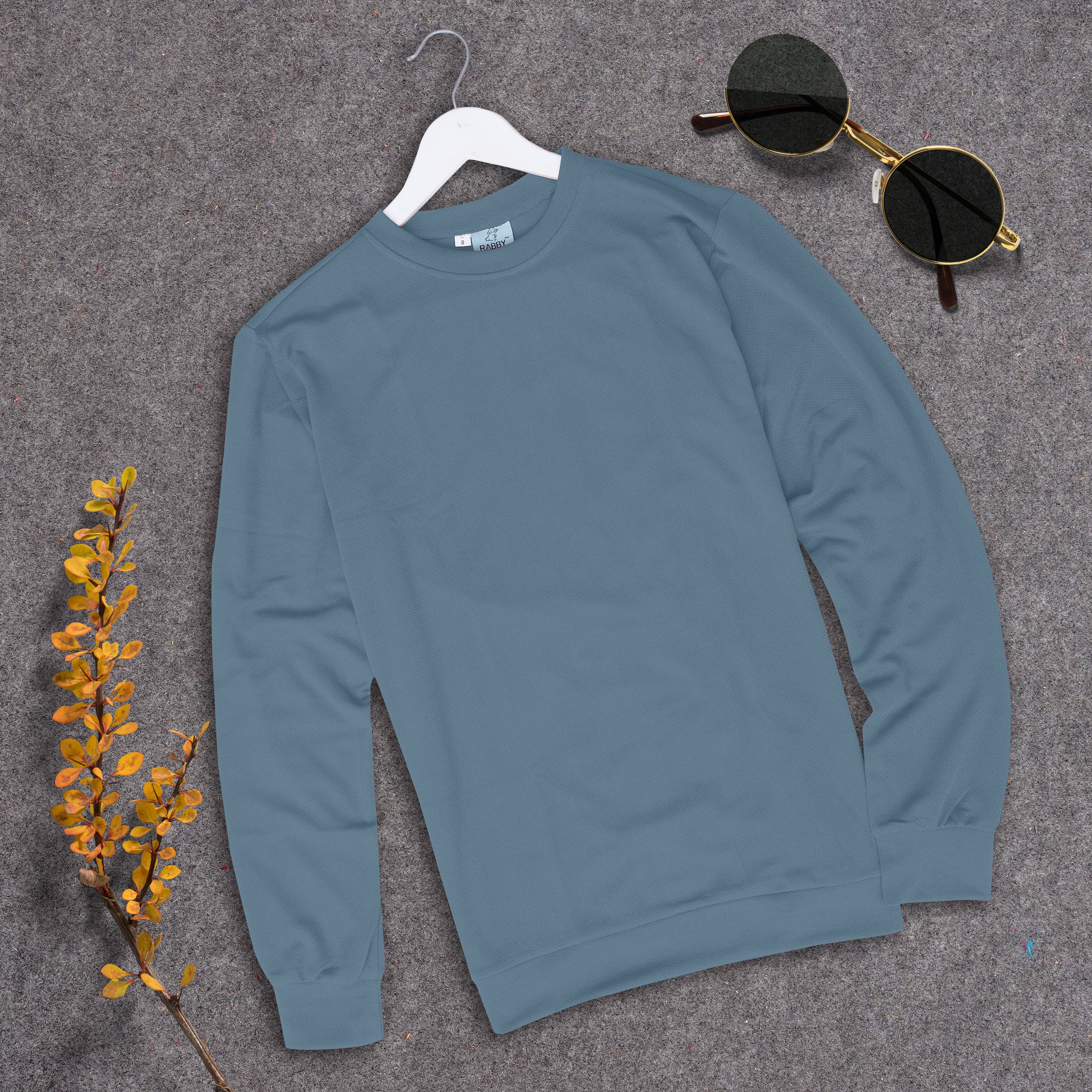     			RABBY Men Polyester Regular Fit Solid T-Shirt ( Light Blue )
