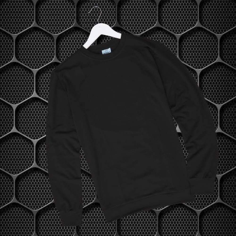 RABBY Men Polyester Regular Fit Solid T-Shirt ( Black ) RABBY Men Polyester Regular Fit Solid T-Shirt ( Black )
