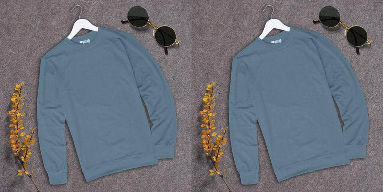 RABBY Men Polyester Regular Fit Solid T-Shirt ( Light Blue ) RABBY Men Polyester Regular Fit Solid T-Shirt ( Light Blue )