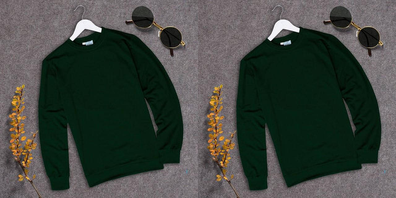 RABBY Men Polyester Regular Fit Solid T-Shirt ( Green ) RABBY Men Polyester Regular Fit Solid T-Shirt ( Green )