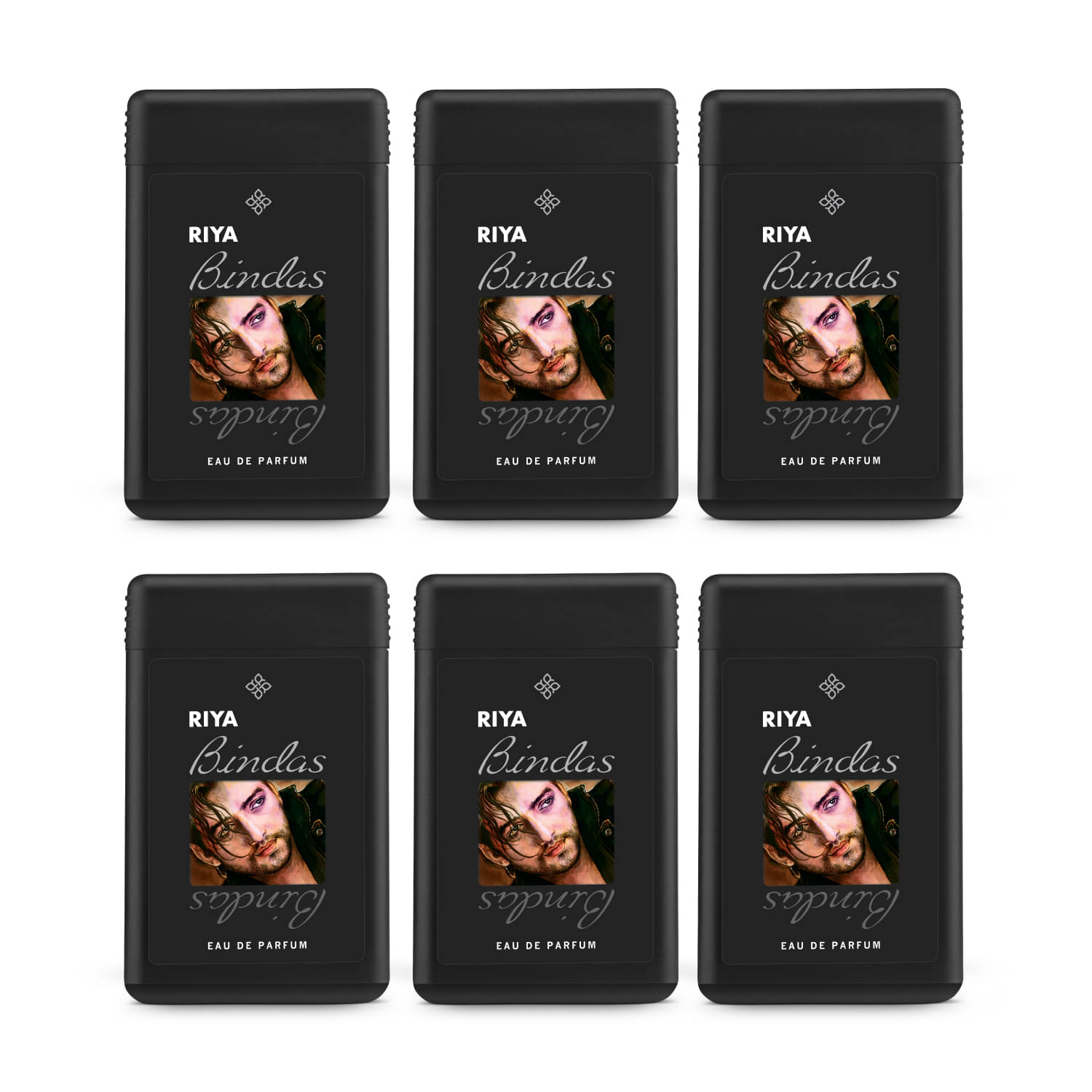     			Riya Bindas Black Pocket Perfume Pack of 6 (18ML Each)