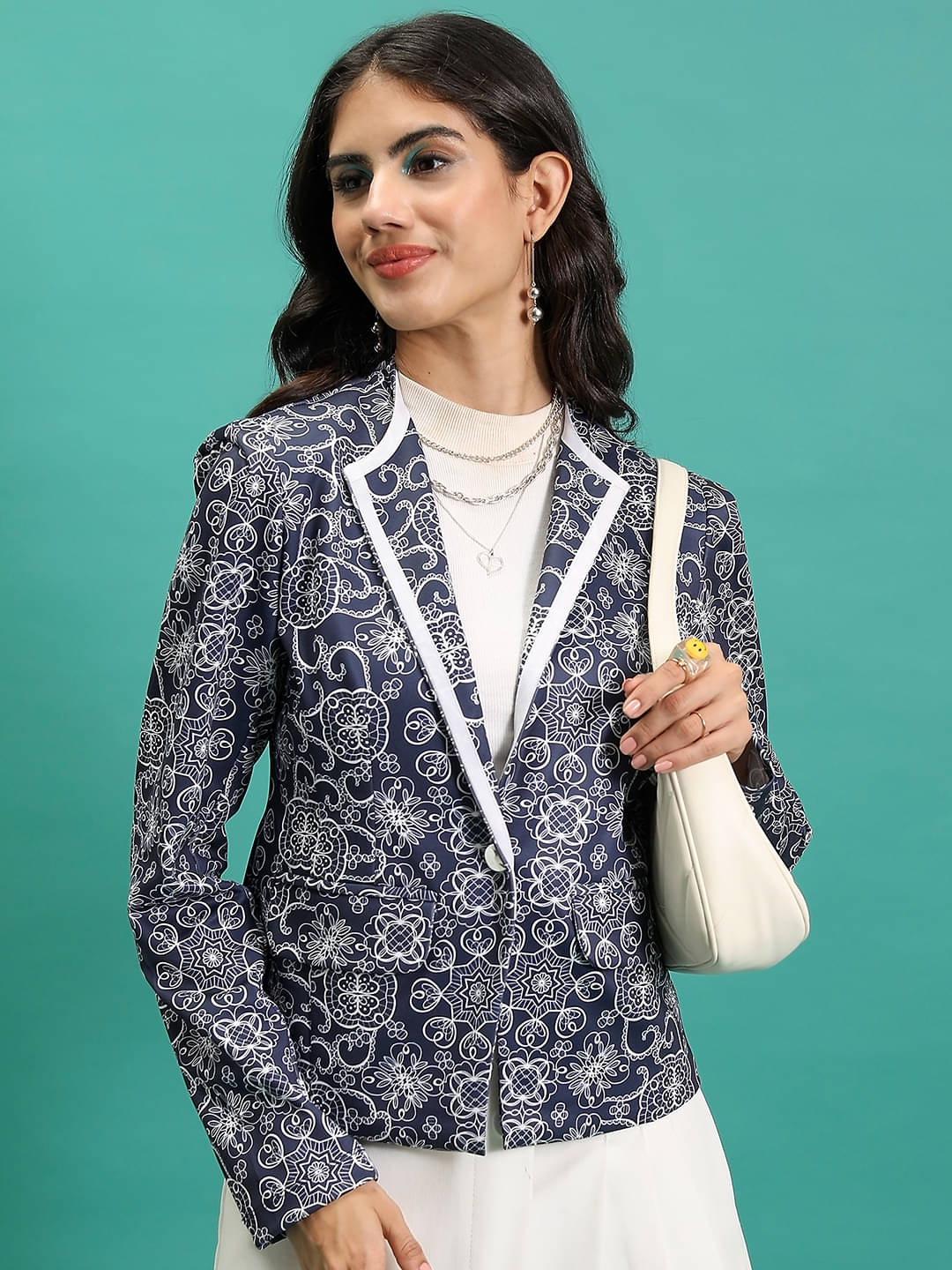 Tokyo Talkies - Polyester Blend Navy Blazers Tokyo Talkies - Polyester Blend Navy Blazers
