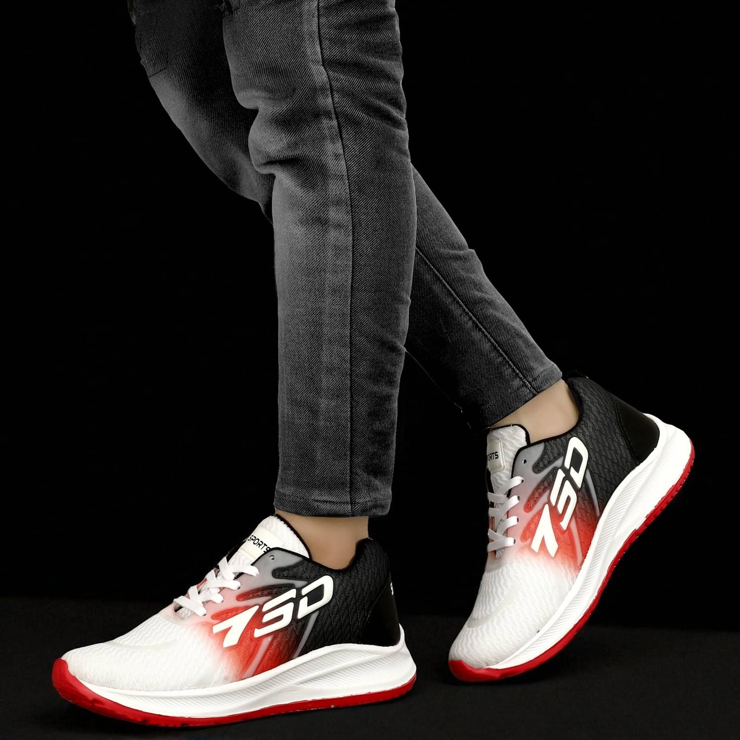    			Trotus Red Men's Lifestyle Shoes