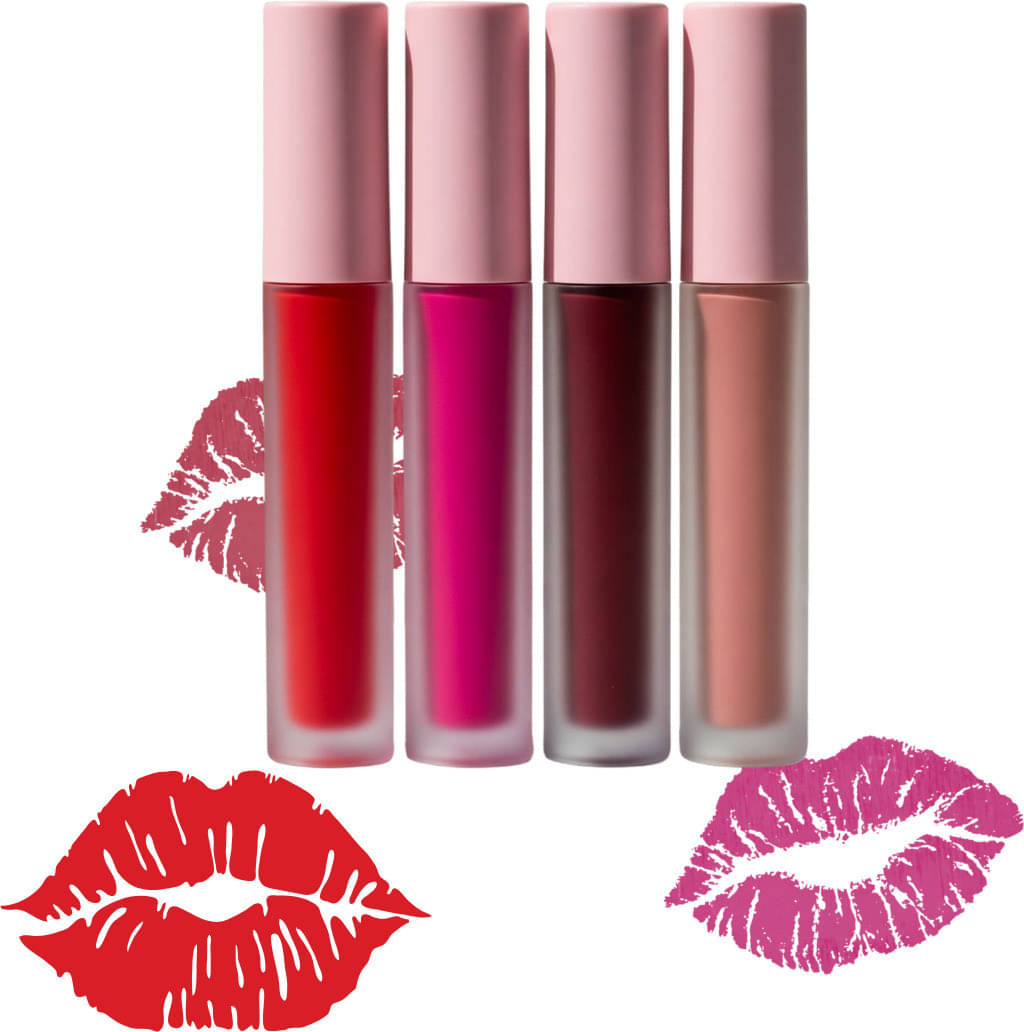     			VAGONS Multi Matte Long Lasting Liquid Lipstick ( Pack of 4 )