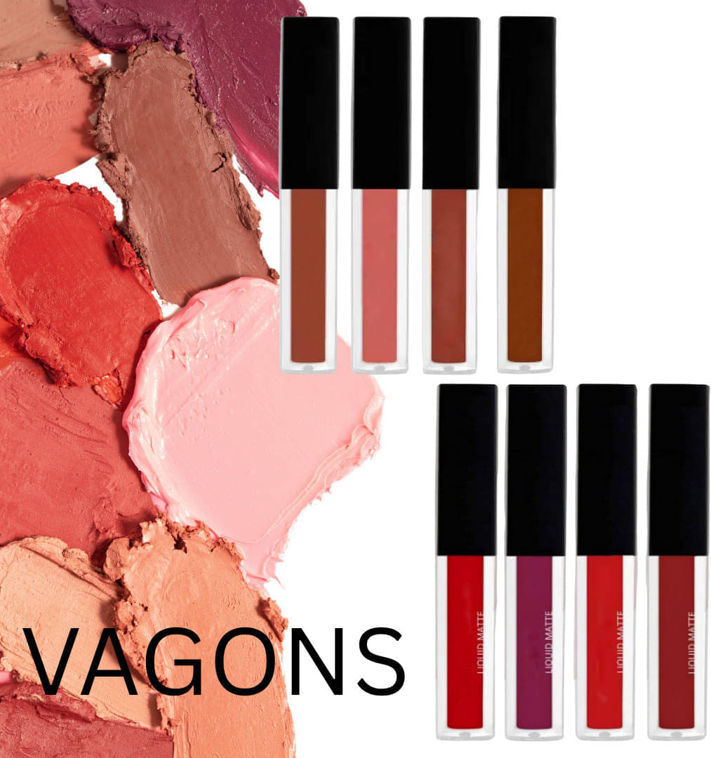     			VAGONS Multi Matte Long Lasting Liquid Lipstick ( Pack of 8 )