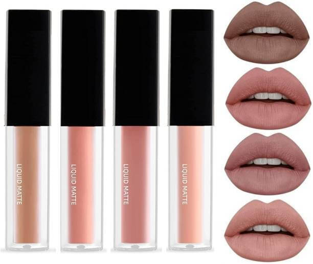     			VAGONS Multi Matte Long Lasting Liquid Lipstick ( Pack of 4 )