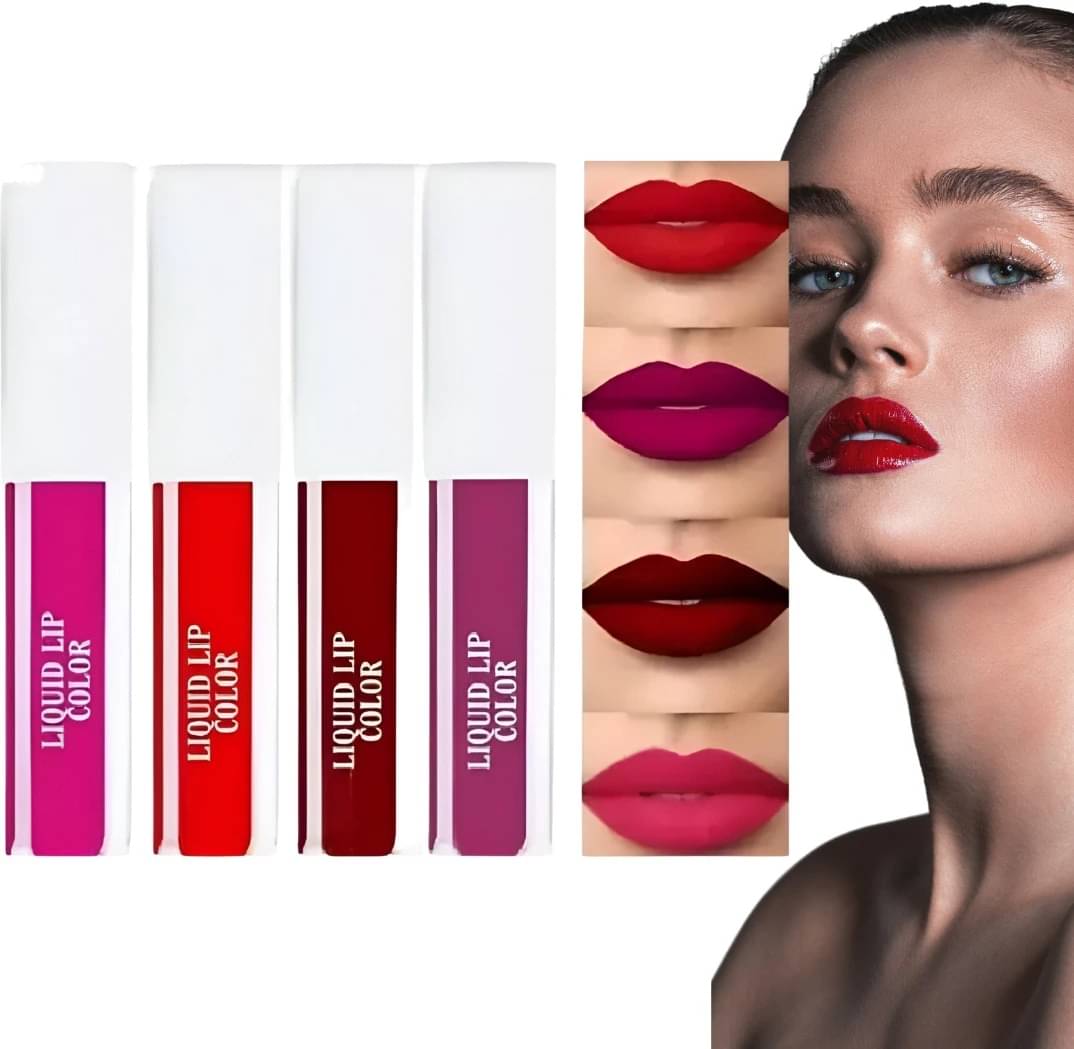     			VAGONS Multi Matte Long Lasting Liquid Lipstick ( Pack of 4 )