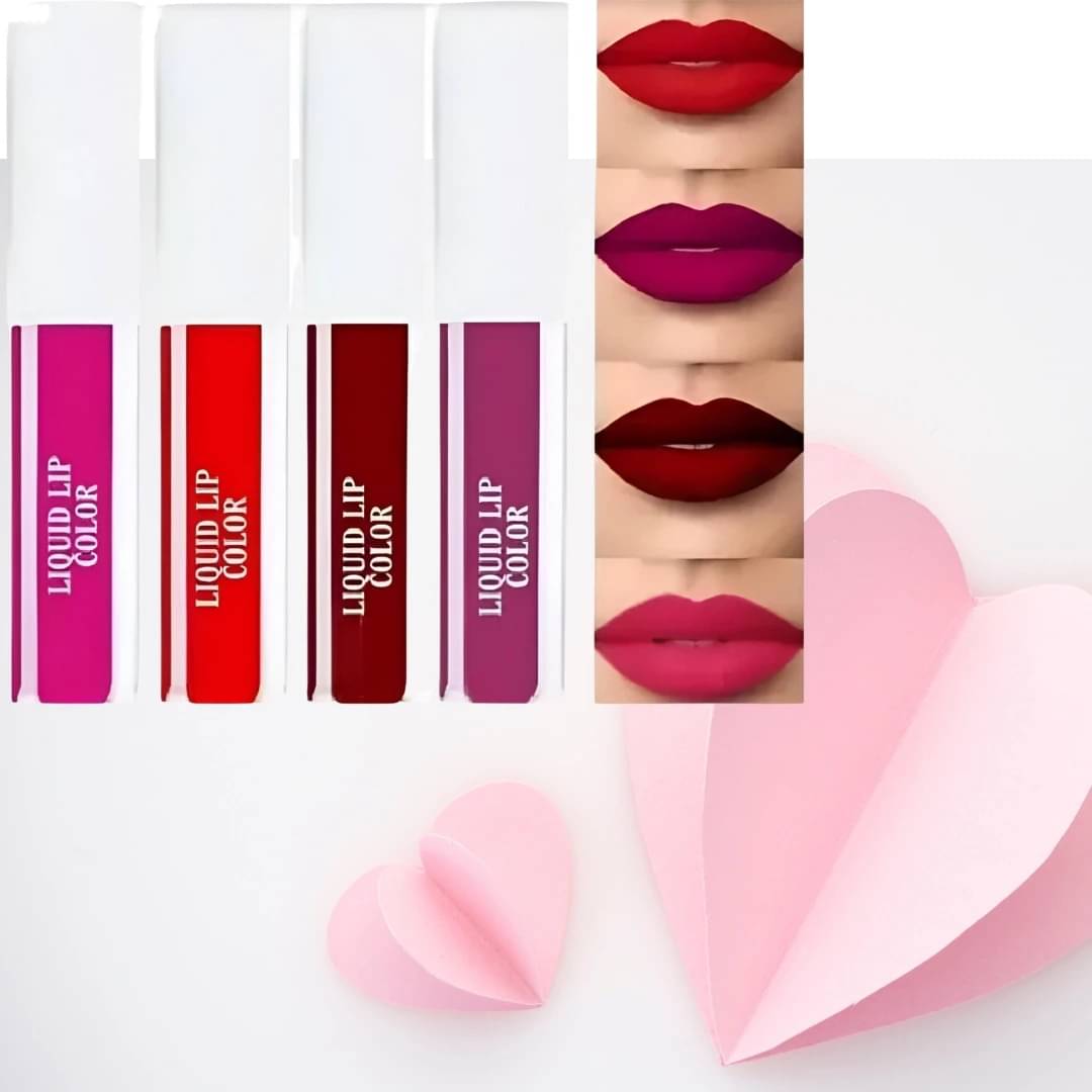     			VAGONS Multi Matte Long Lasting Liquid Lipstick ( Pack of 4 )