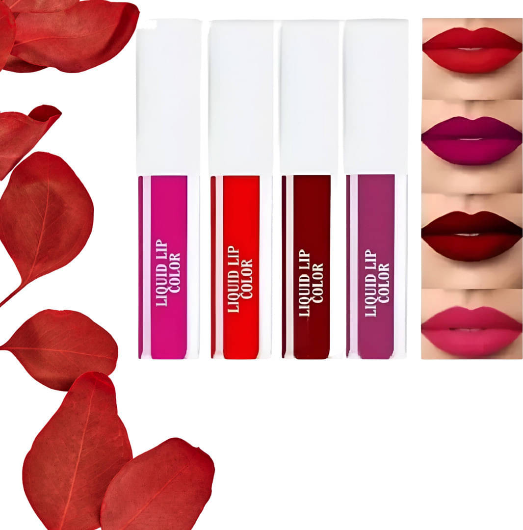     			VAGONS Multi Matte Long Lasting Liquid Lipstick ( Pack of 4 )