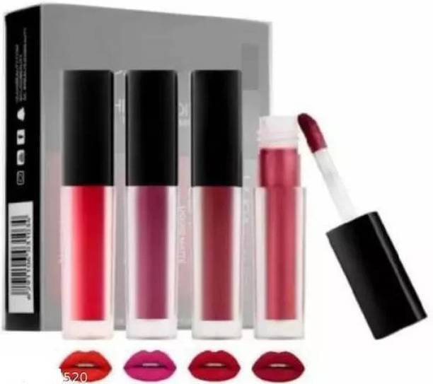     			VAGONS Multi Matte Long Lasting Liquid Lipstick ( Pack of 4 )
