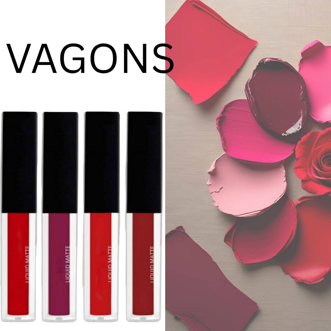     			VAGONS Multi Matte Long Lasting Liquid Lipstick ( Pack of 4 )