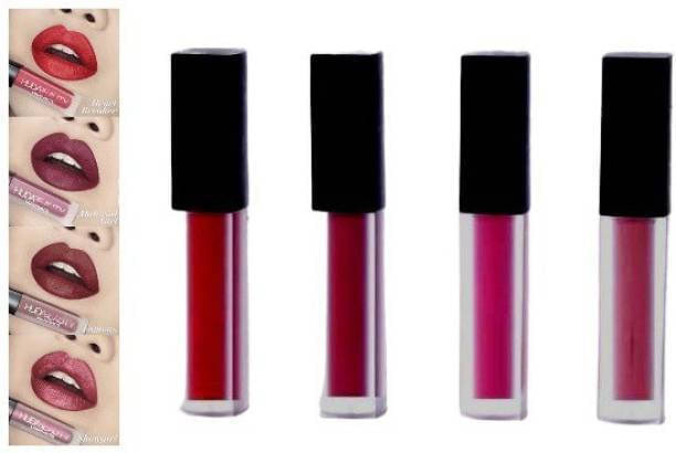     			VAGONS Multi Matte Long Lasting Liquid Lipstick ( Pack of 4 )