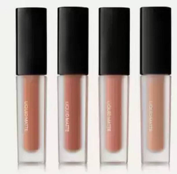    			VAGONS Multi Matte Long Lasting Liquid Lipstick ( Pack of 4 )