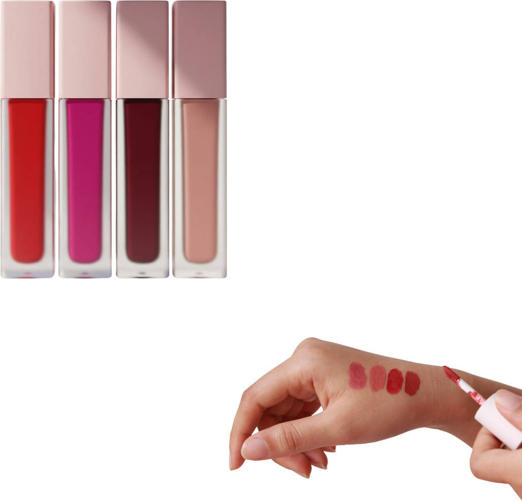     			VAGONS Multi Matte Long Lasting Liquid Lipstick ( Pack of 4 )