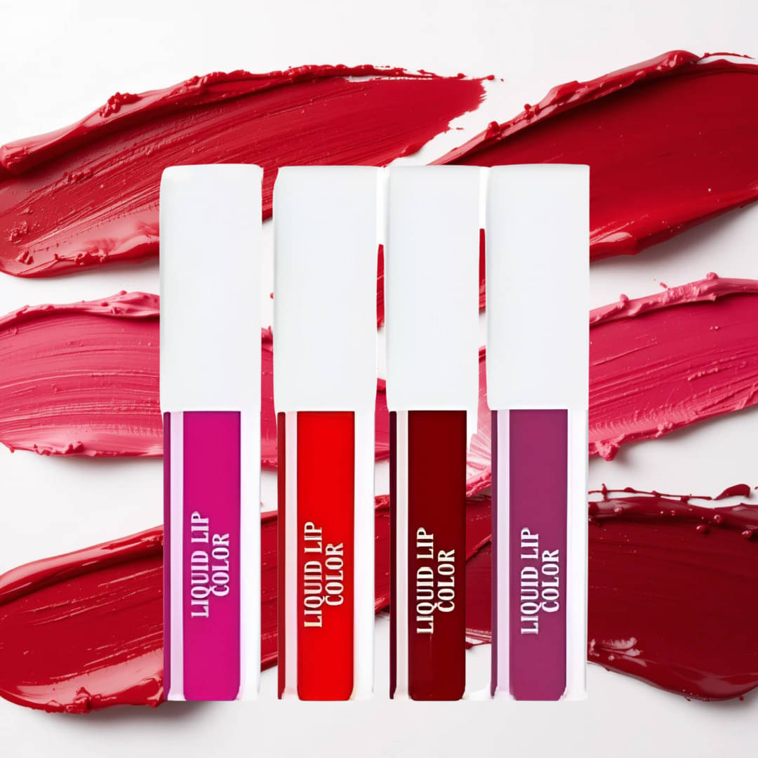     			VAGONS Red Matte Long Lasting Liquid Lipstick ( Pack of 4 )