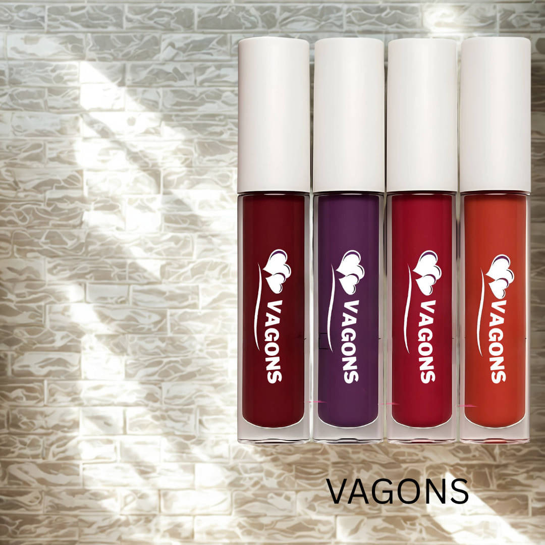     			VAGONS Red Matte Long Lasting Liquid Lipstick ( Pack of 4 )