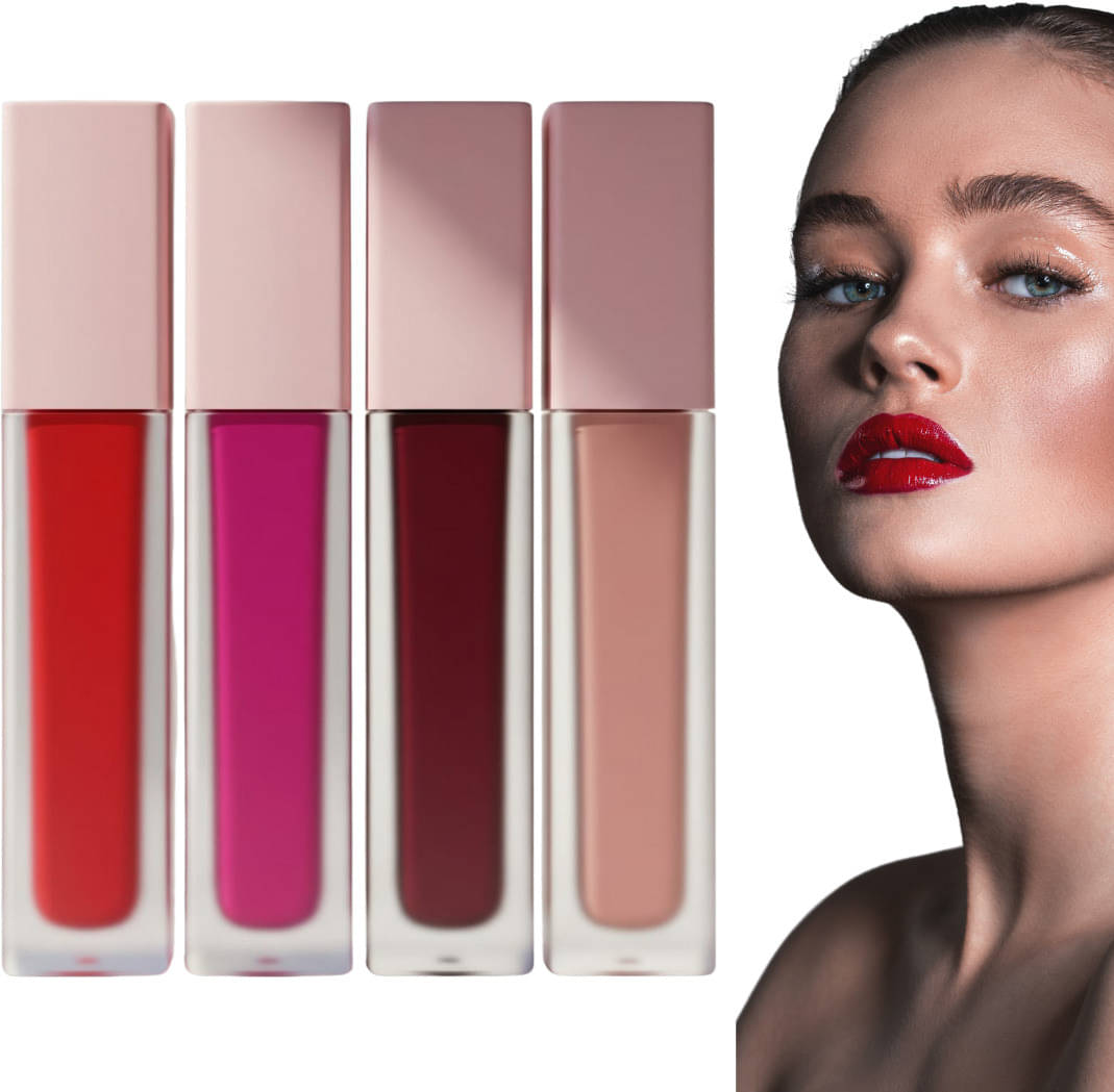     			VAGONS Red Matte Long Lasting Liquid Lipstick ( Pack of 4 )