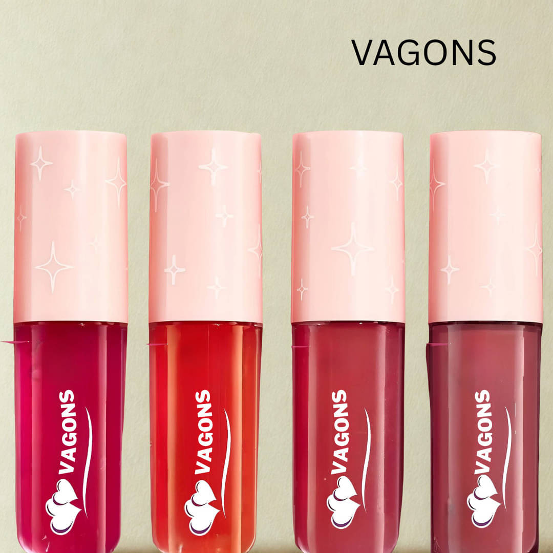     			VAGONS Red Matte Long Lasting Liquid Lipstick ( Pack of 4 )