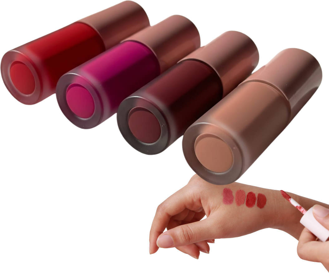     			VAGONS Red Matte Long Lasting Liquid Lipstick ( Pack of 4 )
