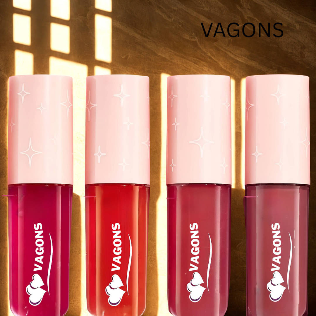     			VAGONS Red Matte Long Lasting Liquid Lipstick ( Pack of 4 )