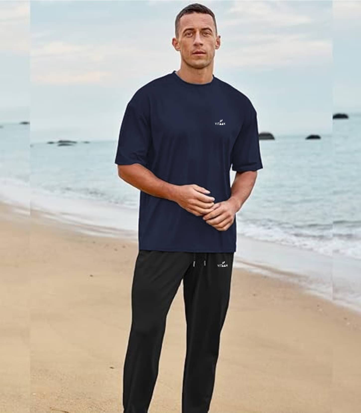 Vitaan Navy Polyester Regular Fit Men's Tracksuit ( Pack of 1 )     			Vitaan Navy Polyester Regular Fit Men's Tracksuit ( Pack of 1 )