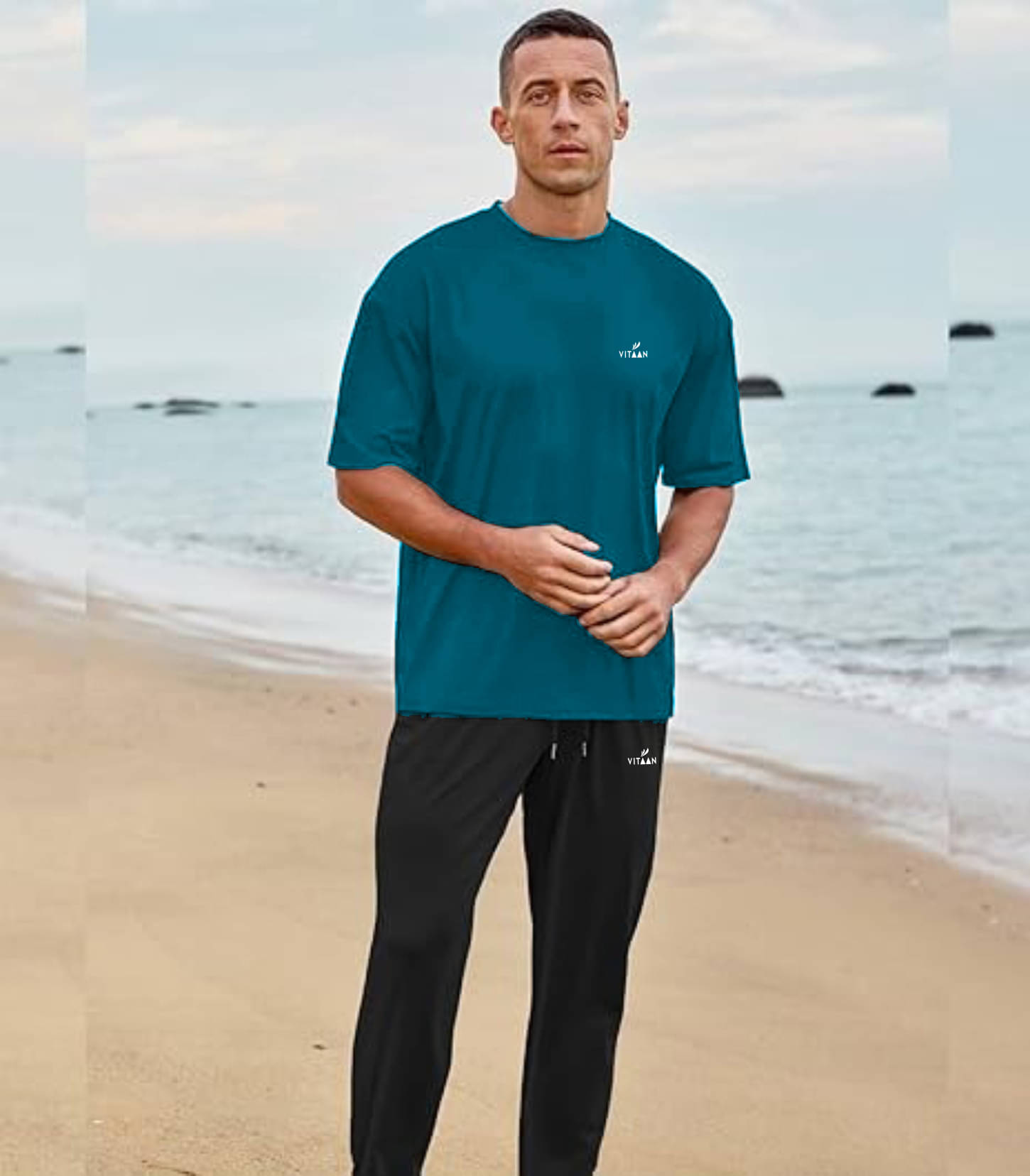Vitaan Teal Polyester Regular Fit Men's Tracksuit ( Pack of 1 ) Vitaan Teal Polyester Regular Fit Men's Tracksuit ( Pack of 1 )