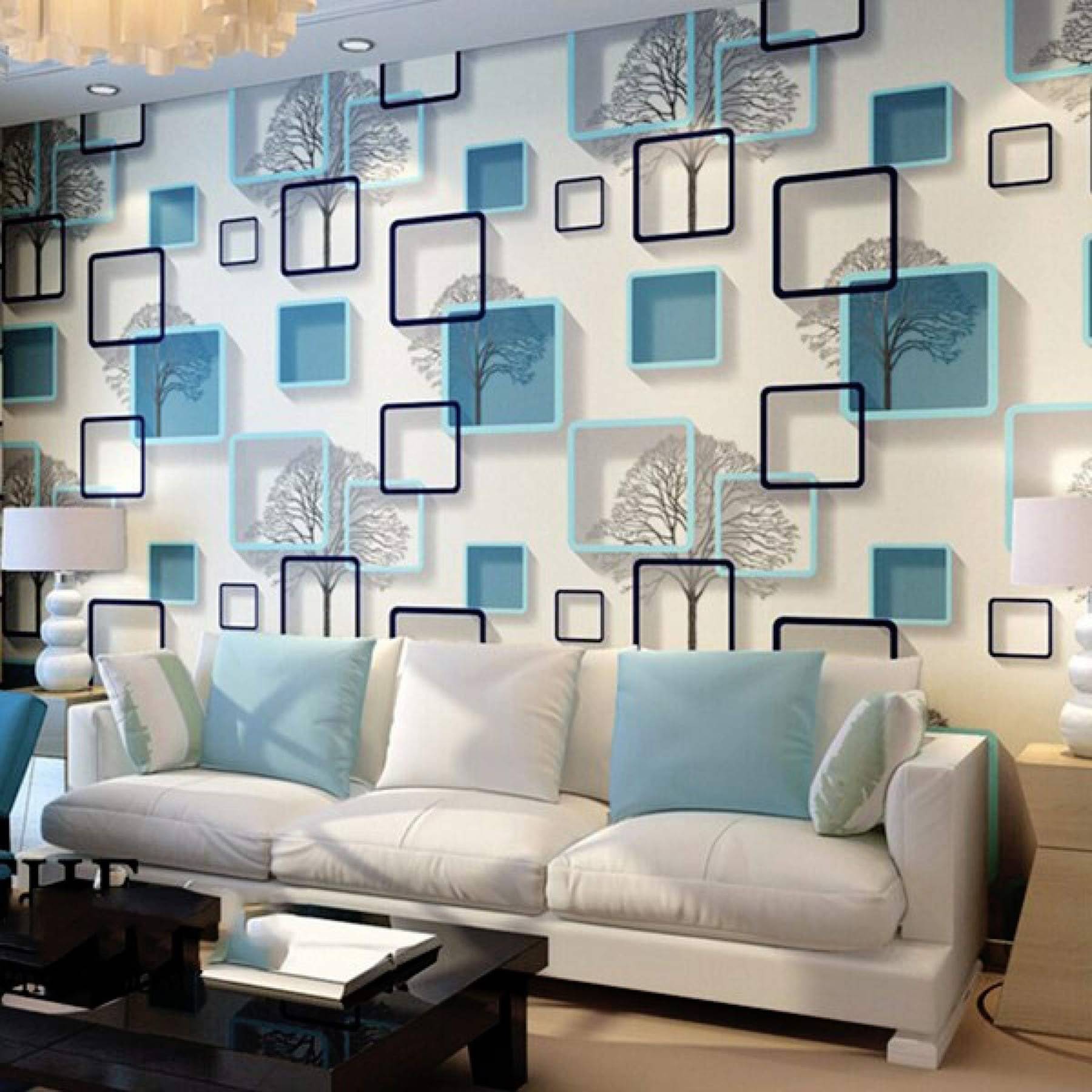     			WRUNJI, SKY QUBE Floral Self-Adhesive Wallpaper PVC Peel & Kitchen & Furniture Makeover(45x500 cm)