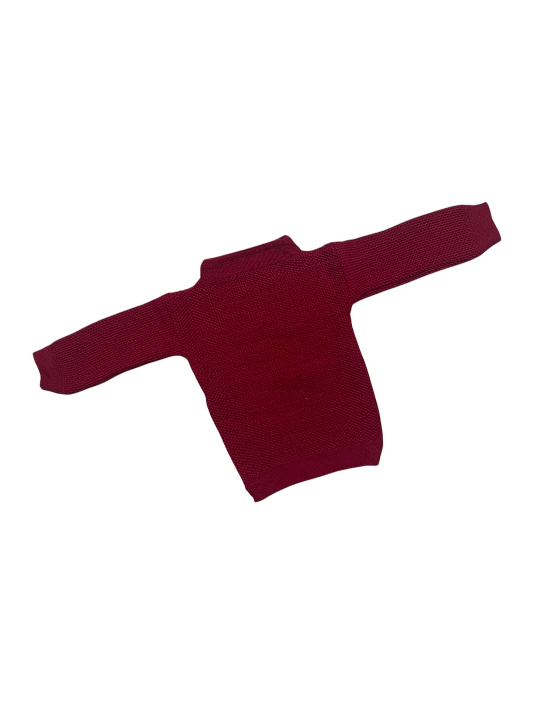     			Wocrevar Pack of 1 Unisex for Baby Woollen Sweater ( Maroon )