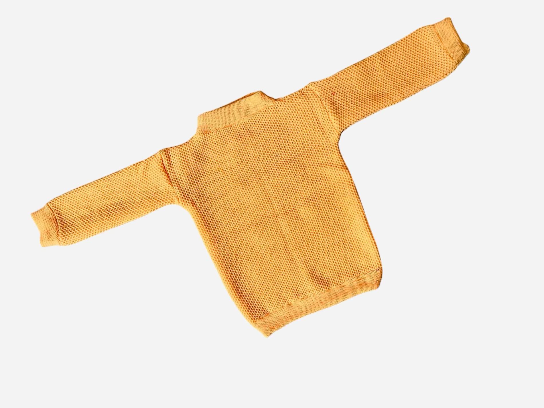     			Wocrevar Pack of 1 Unisex for Baby Woollen Sweater ( Yellow )