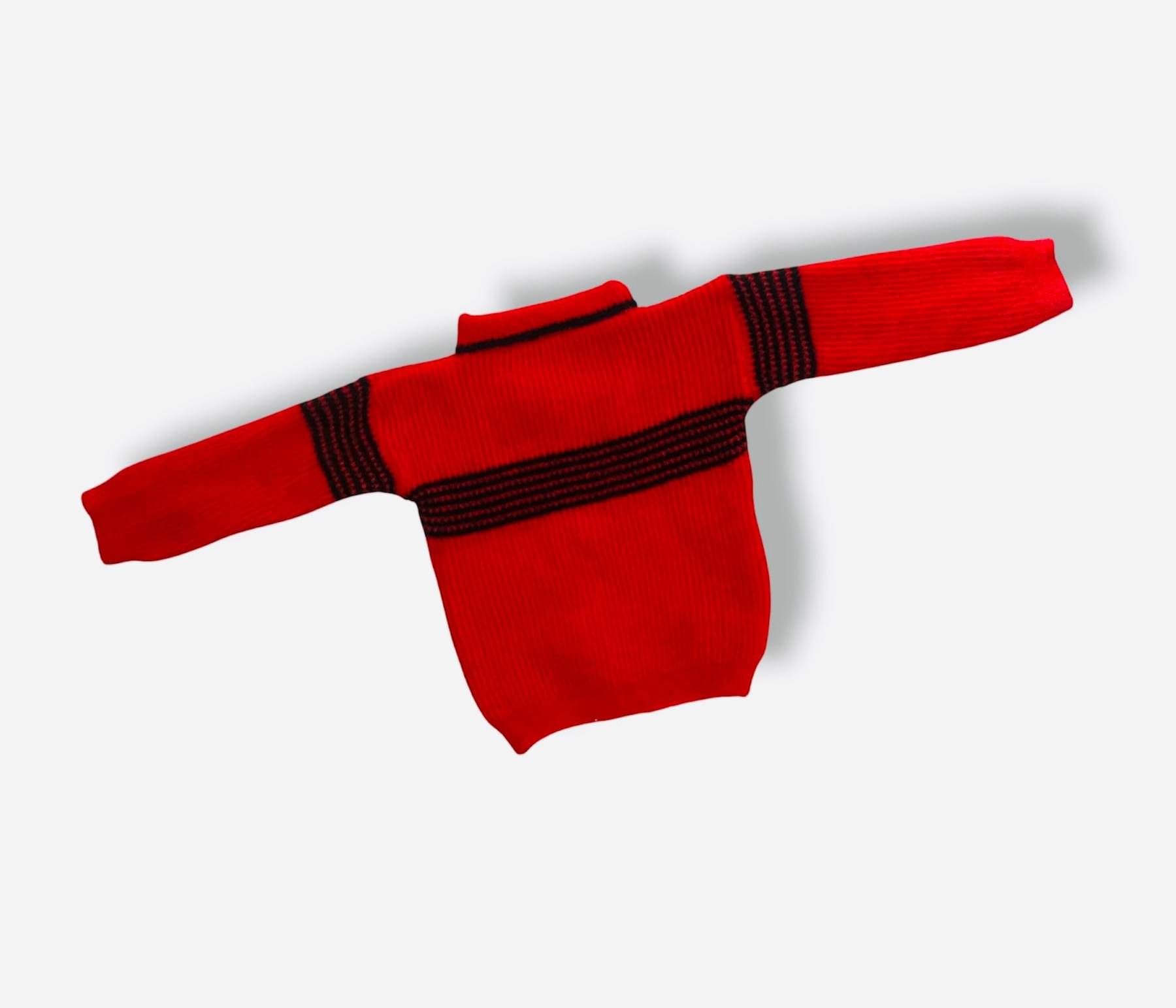     			Wocrevar Pack of 1 Unisex for Baby Woollen Sweater ( Red )